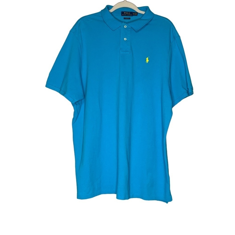 Polo‎ Ralph Lauren Classic Fit Aqua short sleeve polo shirt. Size XXL/TTG